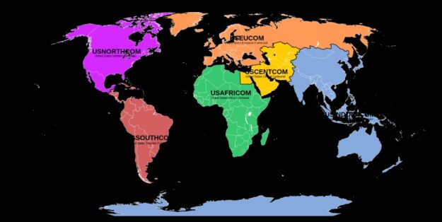 Unified Combatant Commands 2019-2025, graphic: Wikipedia