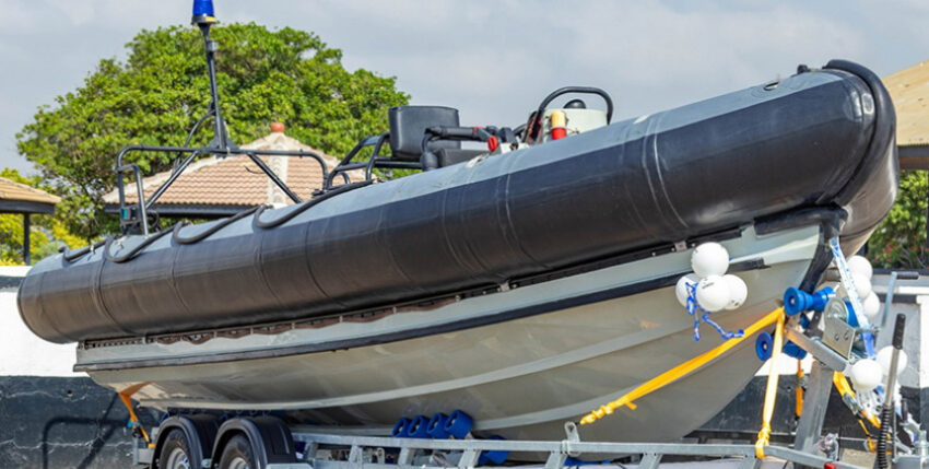 The boat delivered to the Ghanaian Navy. Photo: Ghana Navy