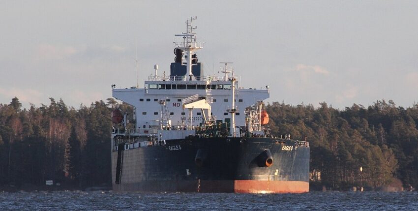 Crude oil tanker EAGLE S on 31.12.2024. Image: Htm, CC BY-SA 4.0