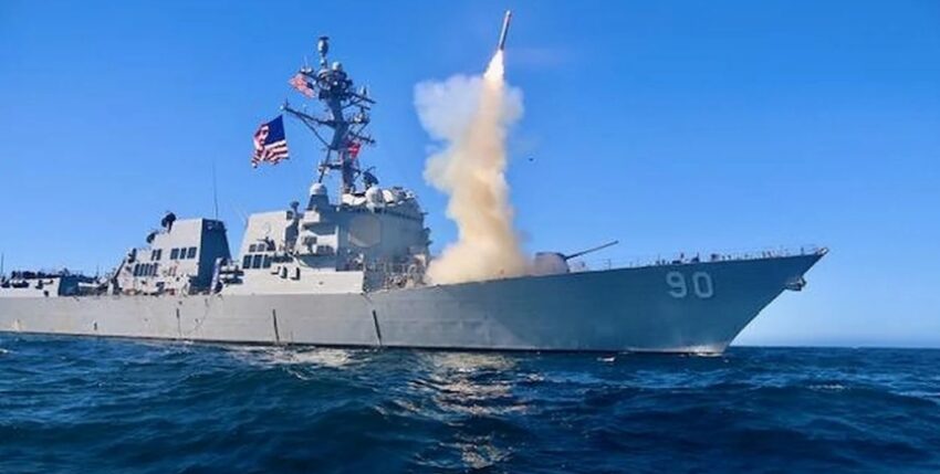 First test firing of the basic variant Tomahawk Block V from a destroyer in November 2020, photo: US Navy