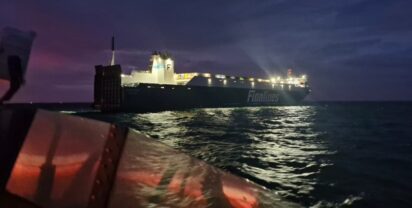 "Finnwave" drifted in the English Channel. Image: Ryan Needham/RNLI - (Royal National Lifeboat Institution)