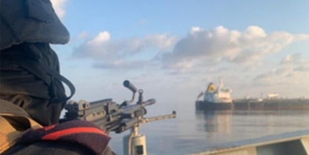 Spanish frigate freed tanker and crew. Picture: EUNAVFOR Aspides