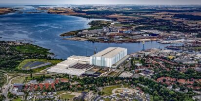 Aerial view of the shipyards in Wismar. Picture: TKMS