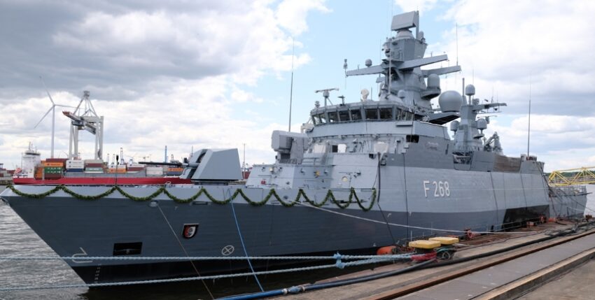 Corvette "Augsburg" christened, photo: hsc