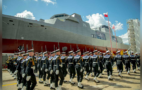Taufe der ersten Fregatte auf der Werft in Gdynia © PGZ Stocznia Wojenna Comcam.pl
