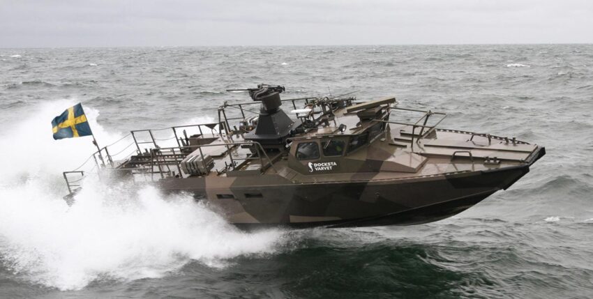 Beim schwedischen Amfibieregementet ist das CB90 von Dockstavarvet im Einsatz