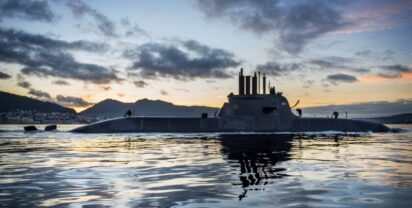 U-Boot vor der Küste Norwegens