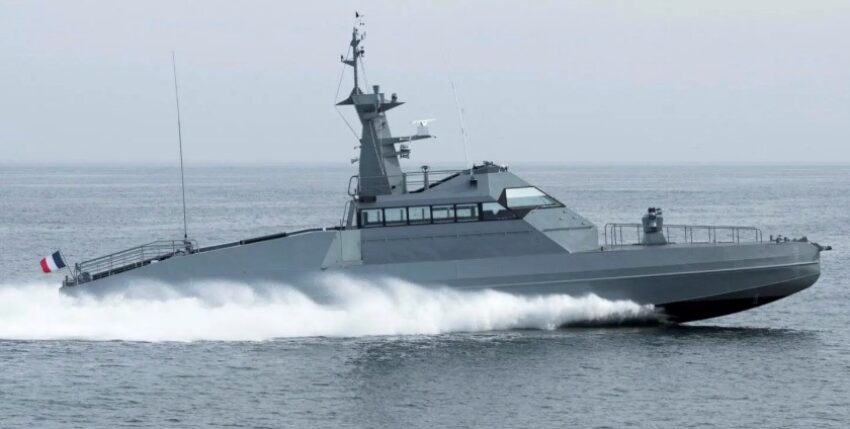 The fastest autonomous interceptor speedboat in the world, UHSI32. Photo: CMN Naval