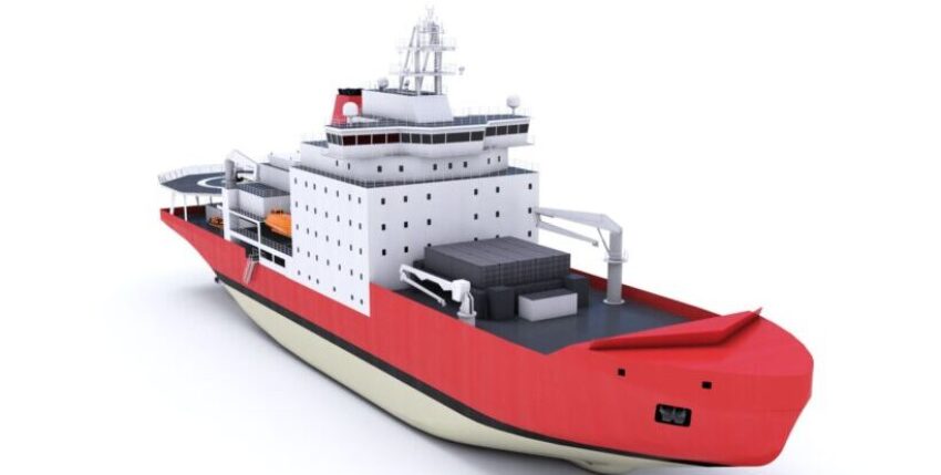 Sketch of the new Argentinian polar ship. Photo: argentina.gob.ar