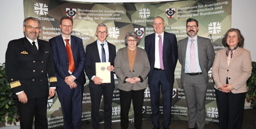 BU Contract signing at the Federal Office of Bundeswehr Equipment, Information Technology and In-Service Support in Koblenz, 23 February 2026, Photo: Bundeswehr, Dirk-Bannert