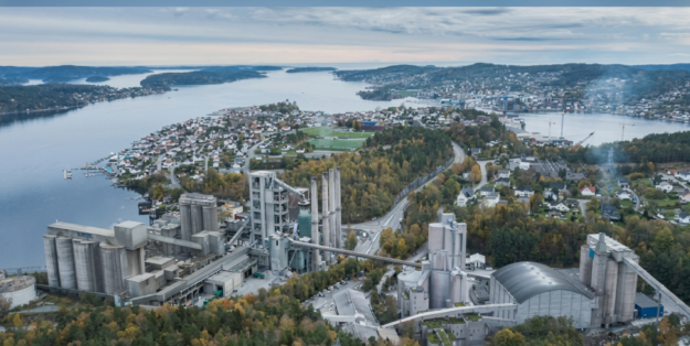 Norwegische Zementfabrik Brevik mit CCS-Speicherung. Bild: Heidelberg Materials