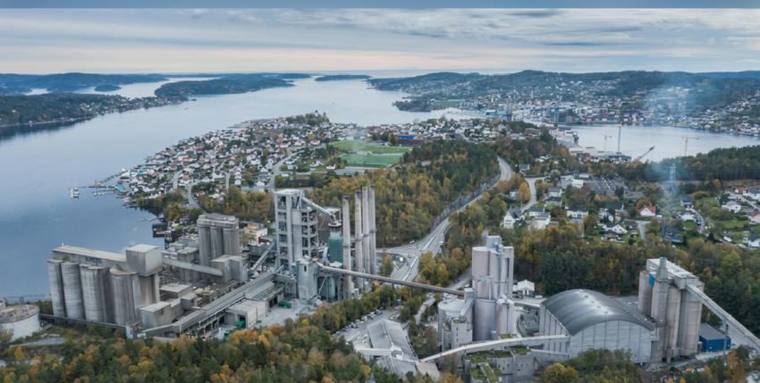 Norwegische Zementfabrik Brevik mit CCS-Speicherung. Bild: Heidelberg Materials