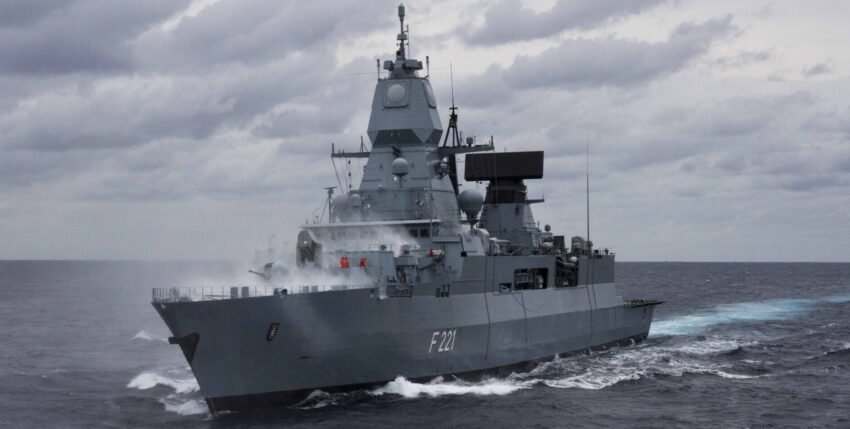 Frigate F 221 Hessen at Carrier Strike Group 2018