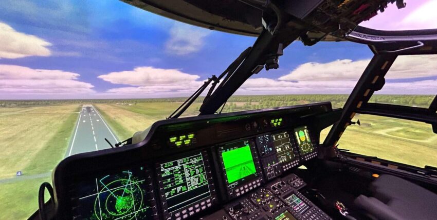 deu-air-simulator-innenansicht-Vielen Szenarien über Land und See sind mit dem Simulator der höchsten Qualifikationsstufe trainierbar-(Bundeswehr:Julia Kelm)