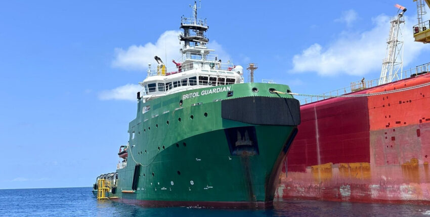 Second ocean-going tug procured for the German Navy The "Britoil Guardian" will in future be available to the Bundeswehr as the ocean-going tug "Borkum". Photo: Bundeswehr/Dodenhoff