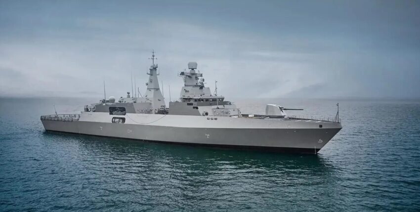 Symbolbild Fregatte MEKO A-200 DEU. Grafik: TKMS