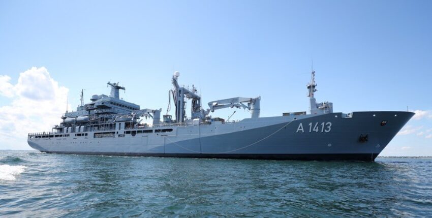 Task force provider "Bonn" replaces the frigate "Lübeck" in the Aegean. Photo: www.presseportal.de