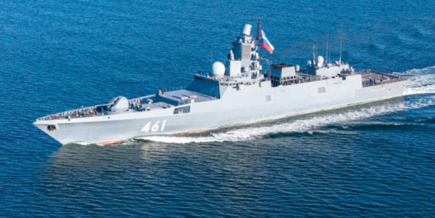 Russische Fregatte Admiral Kasatonow. Foto: Michael Nitz