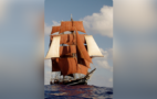 „Eye of the Wind“ unter Vollzeug mit Stunsails (Leesegel). Bild: Frank Anders