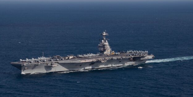 Foto: USS Gerald R. Ford unterwegs im Atlantik. US Navy
