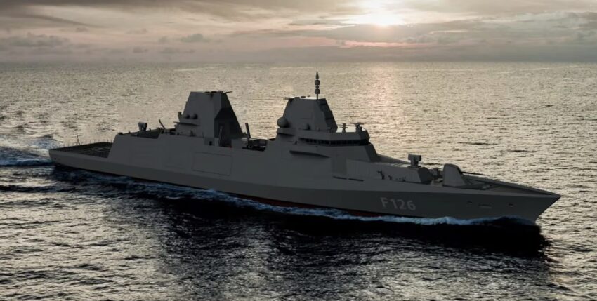 Grafik: Gewaltige 10 000 Tonnen sollen die Fregatten der Klasse 126 verdrängen, DAMEN