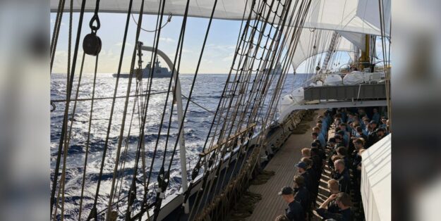 Photo: Franco-German naval alliance on the Atlantic. Bornkessel