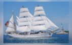 Die „Gorch Fock“ vor der Freiheitsstatue Foto: Deutsche Marine
