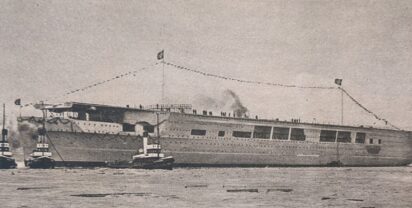 Photo: Launching of the Graf Zeppelin 1938 in Kiel, magazine „Die Wehrmacht“, 2nd vol. no. 24, 2nd December issue 1938
