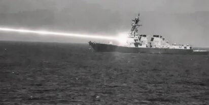 Foto: HELIOS Laser-Test auf USS PREBLE. US-Navy