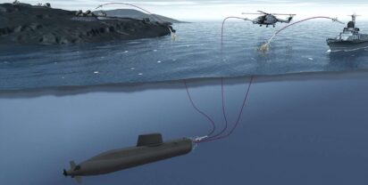 Photo: Concept image of the South Korean KSS-III Batch II submarine. Caption: The IDAS guided missile deployed via torpedo tube will allow the U-212CD class to engage both air targets (especially submarine-hunting helicopters) and sea and land targets. Source: Diehl Defence