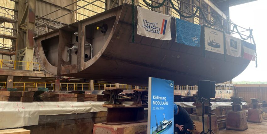 Photo: The transfer of the ship's hull to Bremerhaven is scheduled to take place this year. Wroblewski