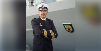 Foto: Neuer Kommandant der "Sachsen Anhalt": Fregattenkapitän Benedikt Eichhorn. bw/Krogmann