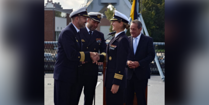 Foto: Neue Kommandantin Ute Niklas. Foto HSC