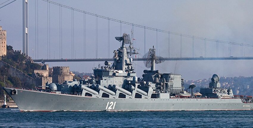 Cruiser "Moskva" ex "Slava" of the Black Sea Fleet, Photo: Russian Navy