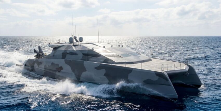 Photo: Tactical catamaran LNT-27 from Latvia, Latitude Yachts