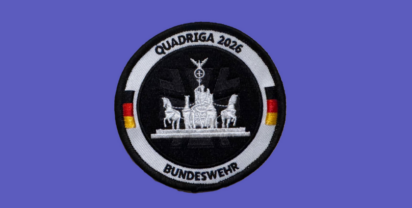 Abzeichen der Bundeswehr für die Übung Quadriga.