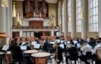 The Wilhelmshaven Naval Music Corps under the direction of frigate captain Matthias Prock at the dress rehearsal, Photo: Bundeswehr/ Hilscher