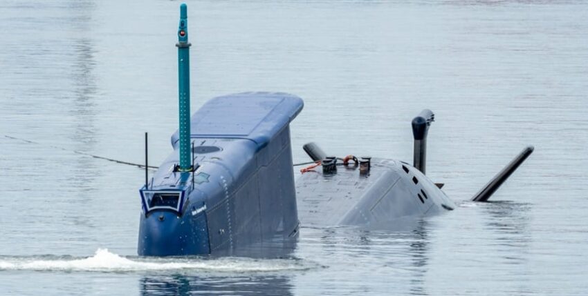 Shipyard testing and static immersion test. Photo: Michae Nitz