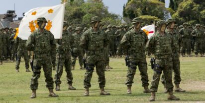 ARDB deployment roll call at Camp Ainoura on 7 April 2018, photo: US Marine Corps