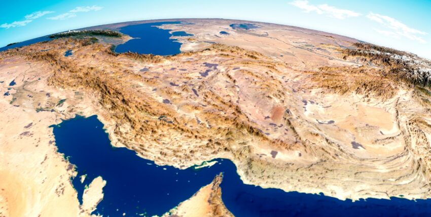 Foto: Satellitenbild der Straße von Hormus, Adobe Stock