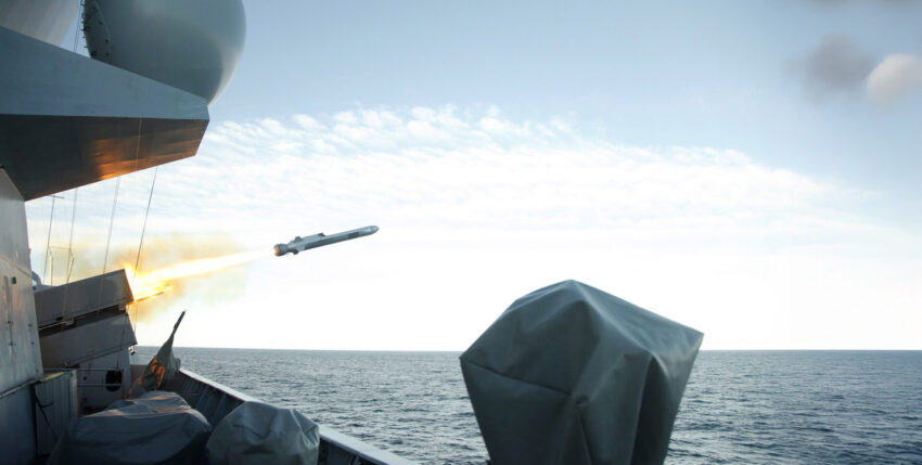 The Naval Strike Missile is suitable for engaging targets at ranges of up to 180 kilometres. Photo: Kongsberg