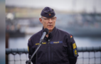 Photo: "Mine" media day in Kiel on board the tender "Donau". VAdm Kaack and FKpt Inka von Puttkamer answered questions from the press. BW/Theska
