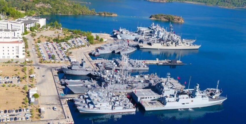 Hohe Düne naval base - the tenders are now based in Kiel