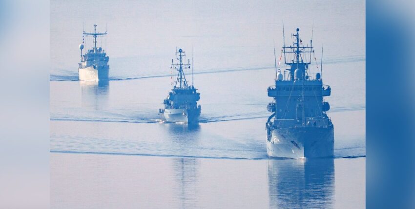 Large number of NATO units exercising in the Baltic Sea, photo: A 514 Werra, Michael Nitz