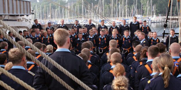 Photo: The modular officer training course will enable longer training periods on the GORCH FOCK in future. Bw/Ann-Kathrin Fischer