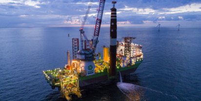 Errichterschiff INNOVATION der belgischen Firma DEME. Bild: DEME
