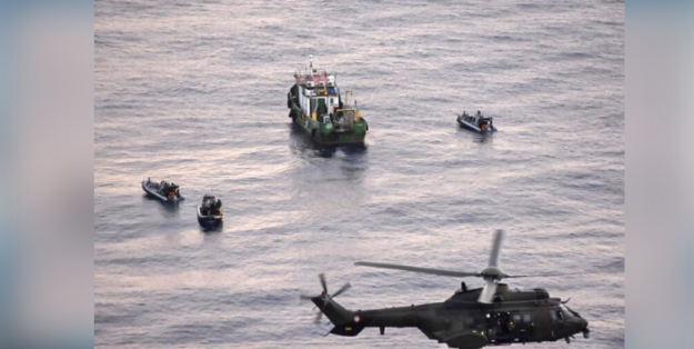 Patrouille zur Bekämpfung der Piraterie im Golf von Guinea. Foto: Marine Nationale