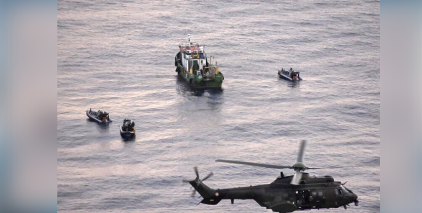 Patrouille zur Bekämpfung der Piraterie im Golf von Guinea. Foto: Marine Nationale
