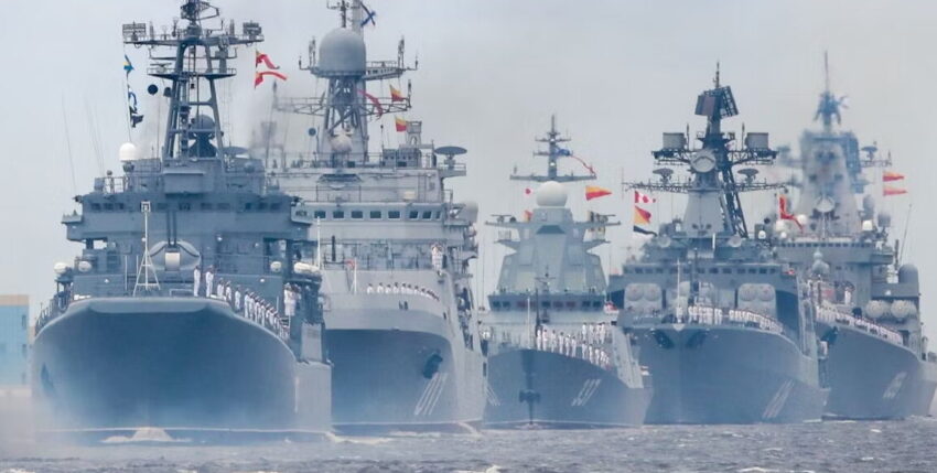 Fleet parade 2021 off Saint Petersburg. Photo: MoD Moscow