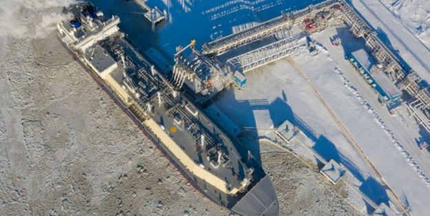 Arc7-LNG-Tanker am russischen LNG-Terminal. Foto: Novatek